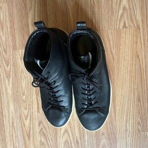 Ecco Soft High Top Men's Lace Up Casual Shoes Danish Design Size EU 43 US 9-9.5